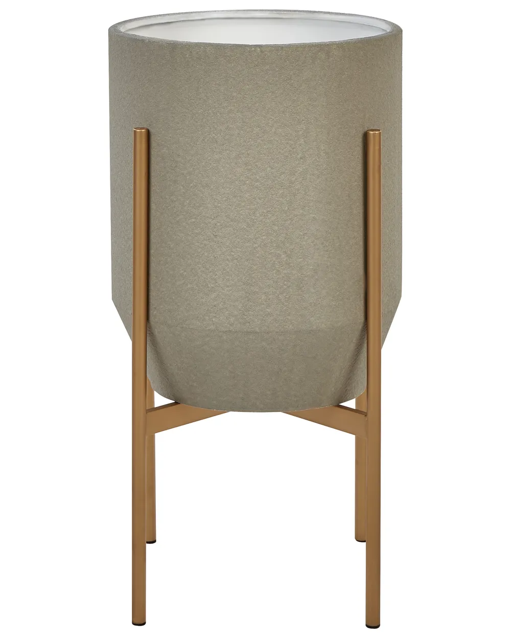 Květináč na stojanu HYBRIDUM Kov 33 cm Šedá