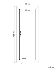 Lustro ścienne MARANS 50 cm 130 cm Srebrny_757488