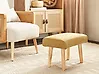 Footstool TAKOMA Fabric Mustard