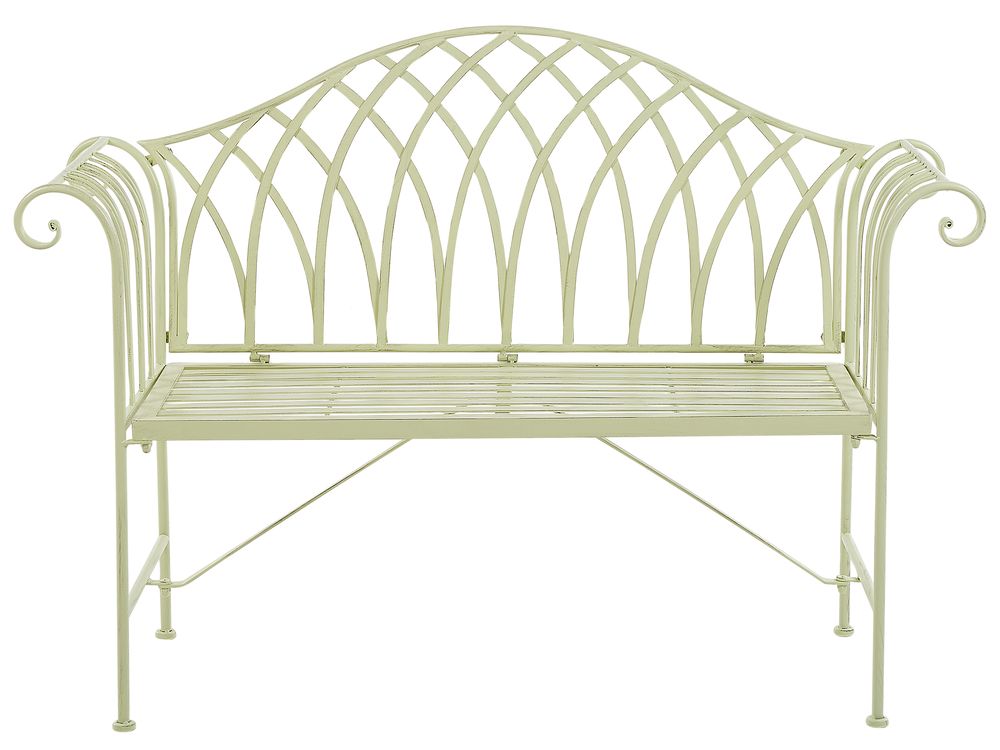 Garden Bench MILAZZO 130 cm Metal Light Green