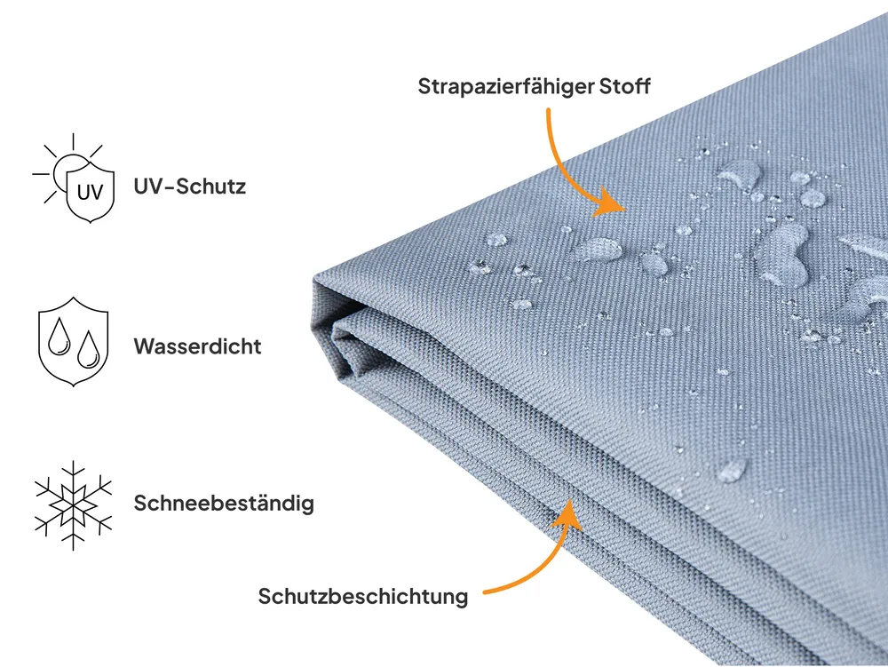 Regenschutzhülle CHUVA 90 cm 90 cm 105 cm Grau_914402