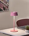 Kabellose LED Tischlampe GUDER mit Dimmer Metall Rosa
