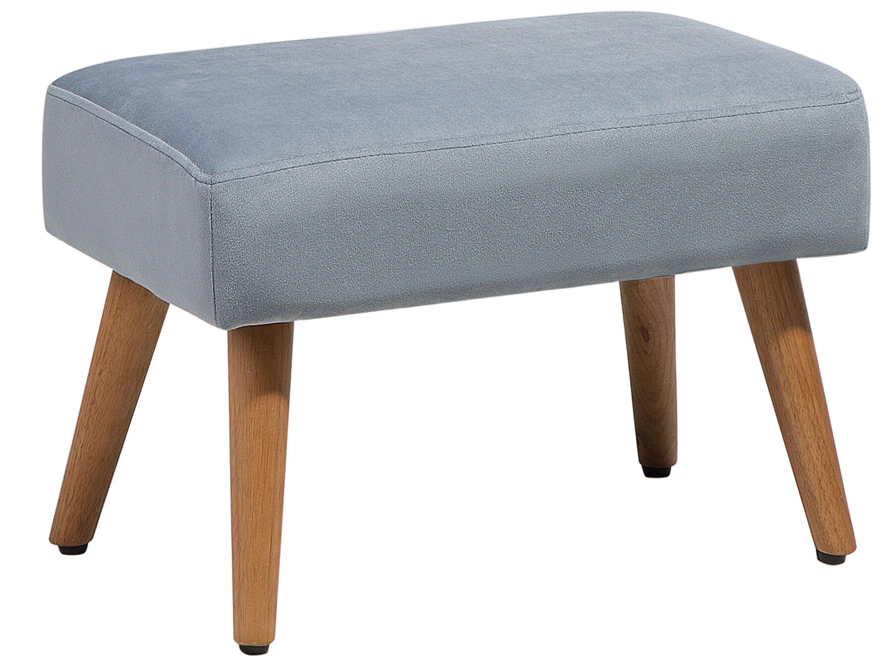 Velvet Footstool Grey TAKOMA_685052