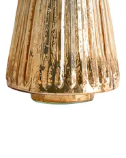 Set of 3 Figurines OYEREN 21/29/37 cm Christmas Tree Gold_1030004