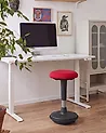 Wobble Stool ESTELL Fabric Red