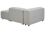 Modular Corner Sofa 2 Seater ARDAL with Ottoman Fabric Light Grey Left Hand_949544