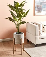Donica na nóżkach PINSAPO 30 cm Metal Szary_923569