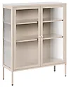 Vitrin LERRYN 90 cm Fém Bézs