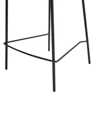 Set of 2 Bar Chairs DUETTE Velvet Olive Green_938860