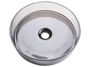 Lavabo da appoggio TOLOSA ⌀ 36 cm Superficie solida Nero_891607