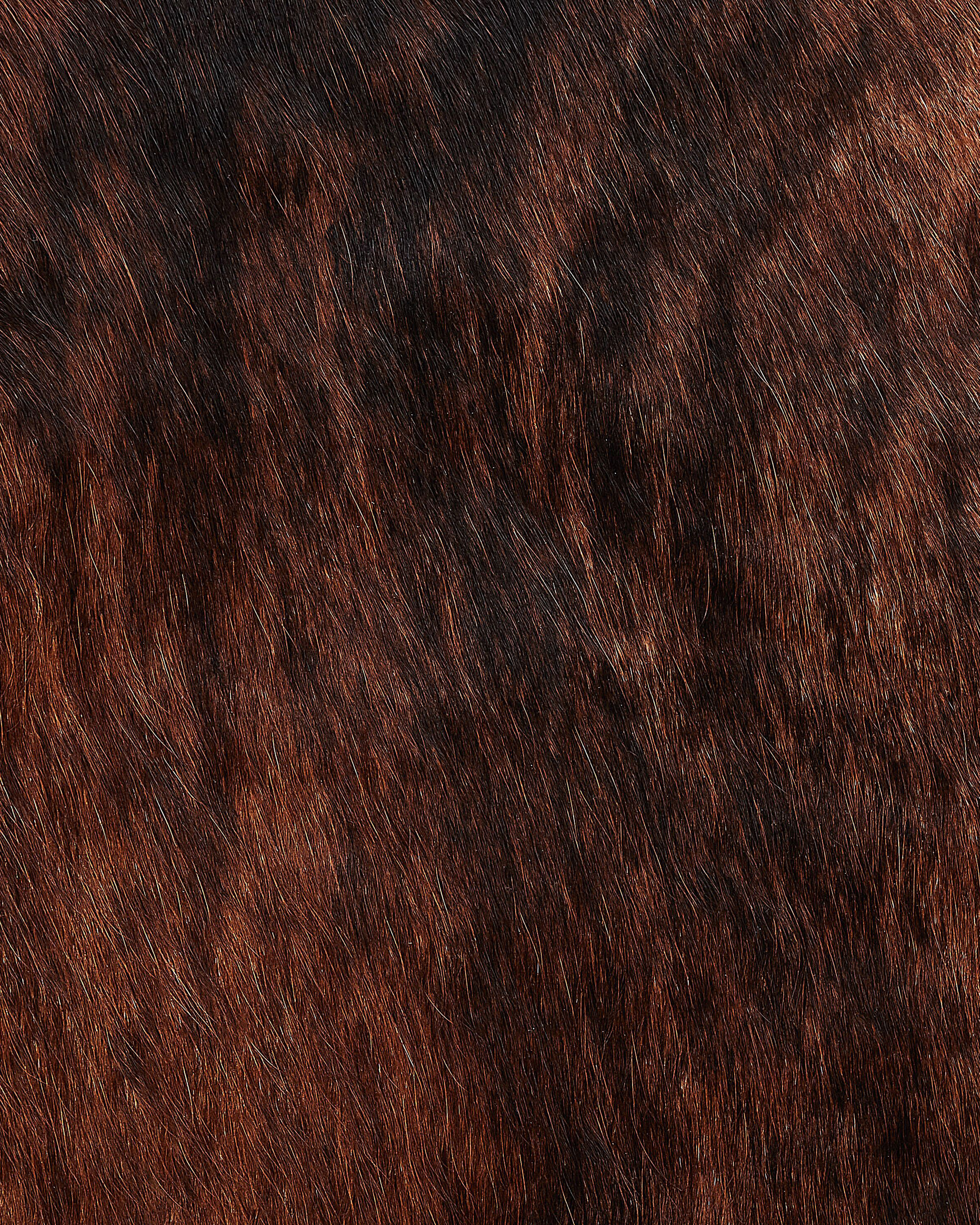 Cowhide Rug 3-4 m² Dark Brown NASQU_815845