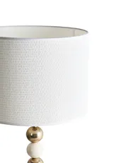Lampada da tavolo LOKY Metallo Ottone/Beige_1024662