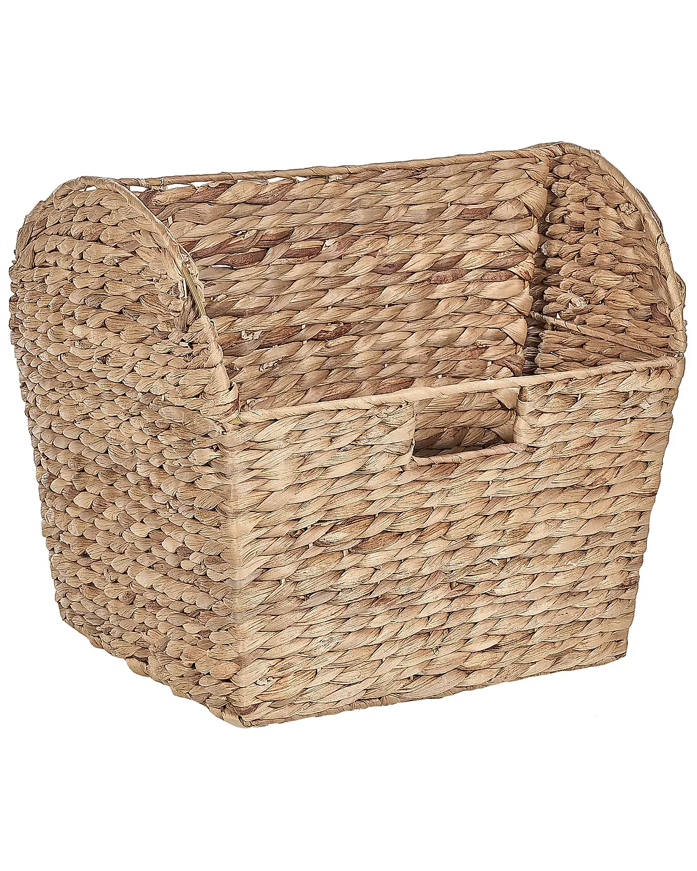 Porte-Revue En Jacinthe D'Eau Tissé Main - Panier Rangement Étroit 39.5x14.5x24cm