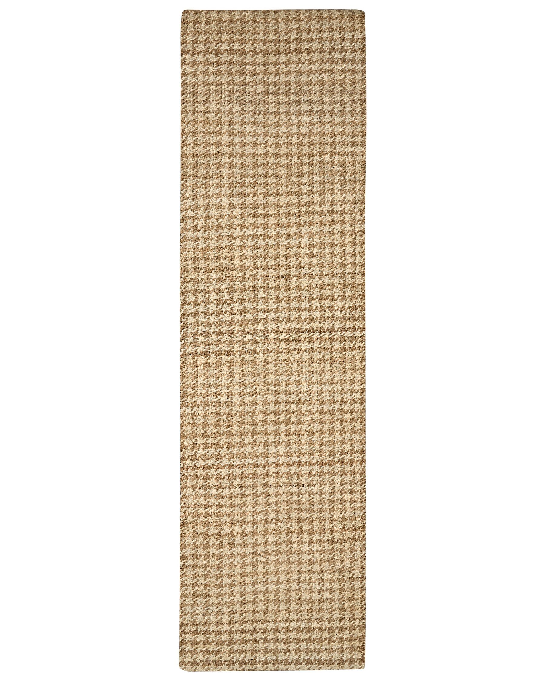 Jutový koberec 80 x 300 cm béžový ARAPTEPE_886336