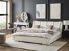 Leather EU Double Bed White NANTES_743568