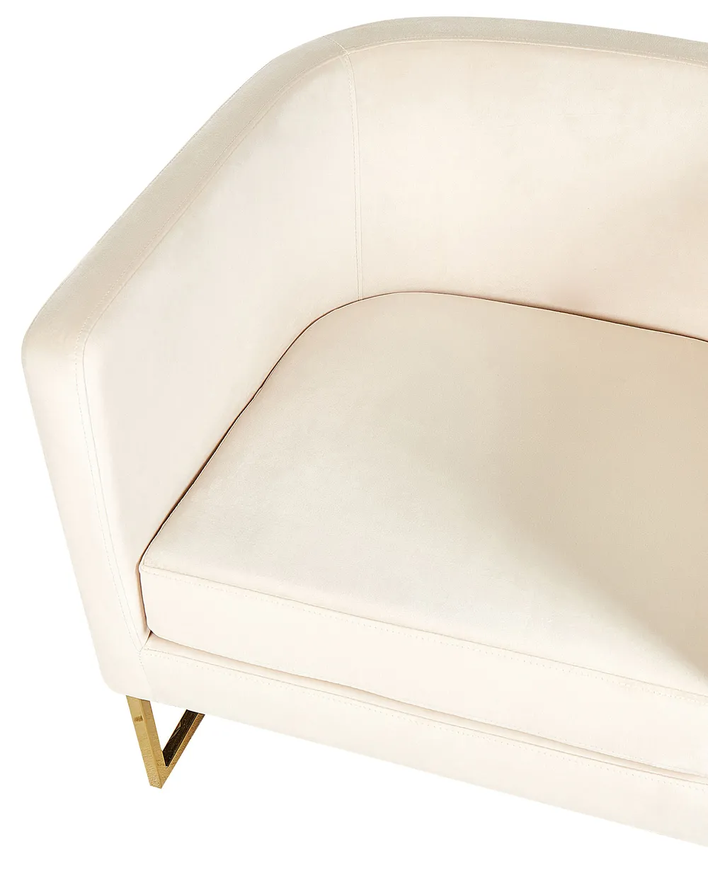 Poltrona SIRKKA Velluto Beige chiaro_872171