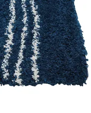 Tappeto Shaggy TASHIR Blu 80 x 150 cm_854443