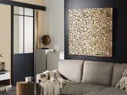 Wall Decor TWIG Teak Wood 85 cm Light Brown_626197