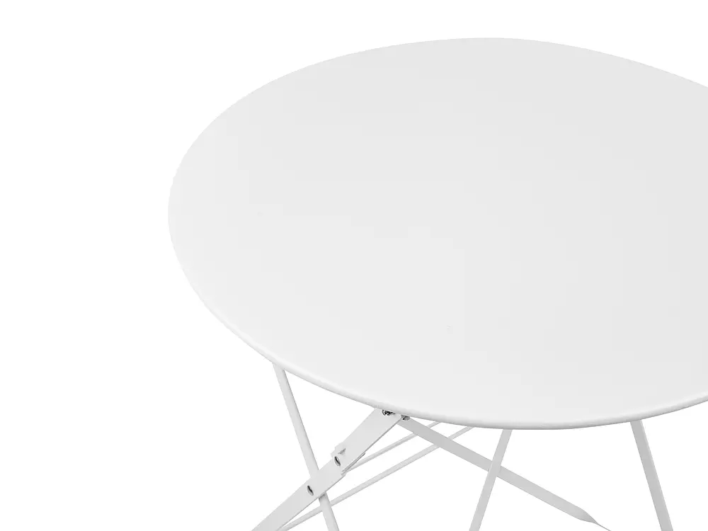 Bistro Set Folding FIORI Metal White_363290