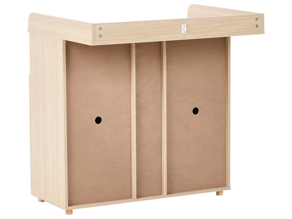 Changing Table Dresser DELISLE Light Brown_1007482