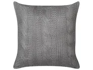 Zestaw 2 poduszek dekoracyjnych CONSTYLIS 45 x 45 cm Bawełna Ciemnoszary Jednolity_914025