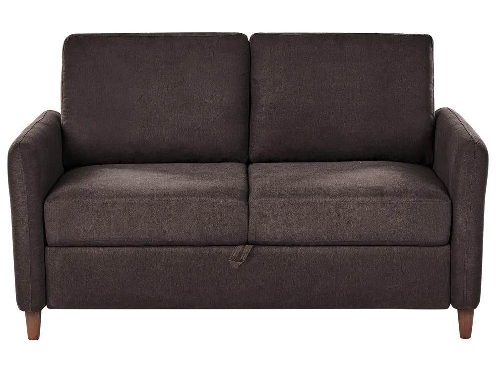 Living Room Set 5 Seater MARE Fabric Dark Brown_1100157