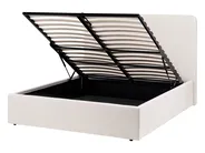 Ottoman Bed BRENON Fabric Light Beige 140 x 200 cm (EU Double)_1055965