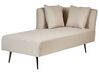 Chaise longue tessuto beige destra RIOM_877351