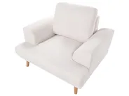 Living Room Set 4 Seater KILDAL Fabric Light Beige_1058566