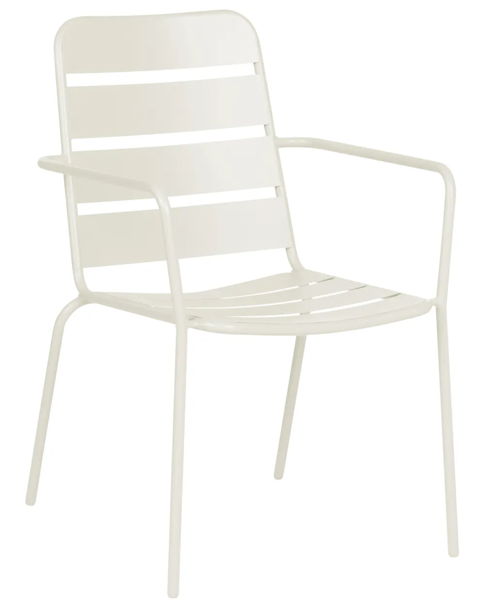 Set of 6 Garden Chairs TERENZO Metal Light Beige_1077638