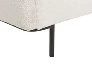 Letto Bouclé CORIO 140 x 200 cm Bianco sporco_903238