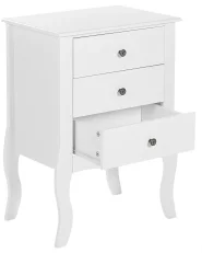 3 Drawer Bedside Table LANE White_800420