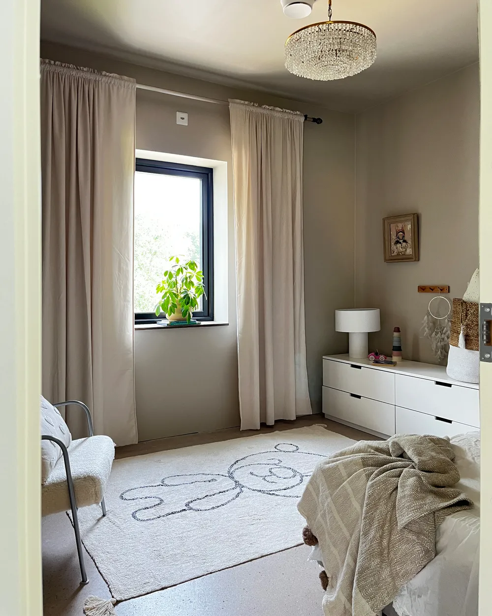 Tappeto per bambini ZORAKAN Beige chiaro 140 x 200 cm Cotone_946608