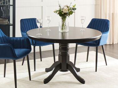 Round Dining Table ⌀ 120 cm Black AKRON