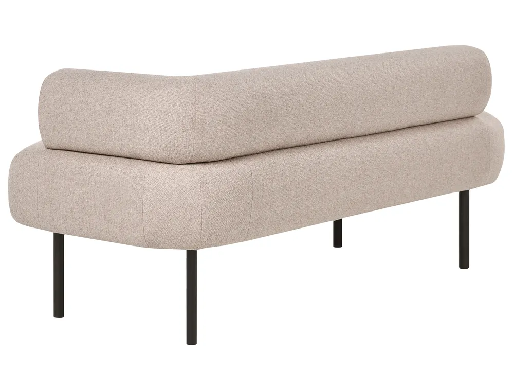 Chaise longue versione destra MIRMANDE Tessuto Marrone chiaro_1072687