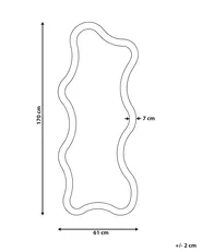 Lustro ścienne COMBRE 61 cm 170 cm Jasnobrązowy_1136275