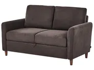 Living Room Set 5 Seater MARE Fabric Dark Brown_1100158