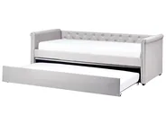 Trundle Bed Fabric LIBOURNE 90 x 200 cm (EU Single) Light Grey_759975