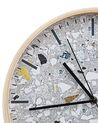 Horloge murale effet pierre grise ø 31 cm GORDOLA_784445