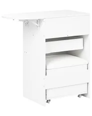 Dressing Table with Mirror and Stool BELOEIL White_1071008