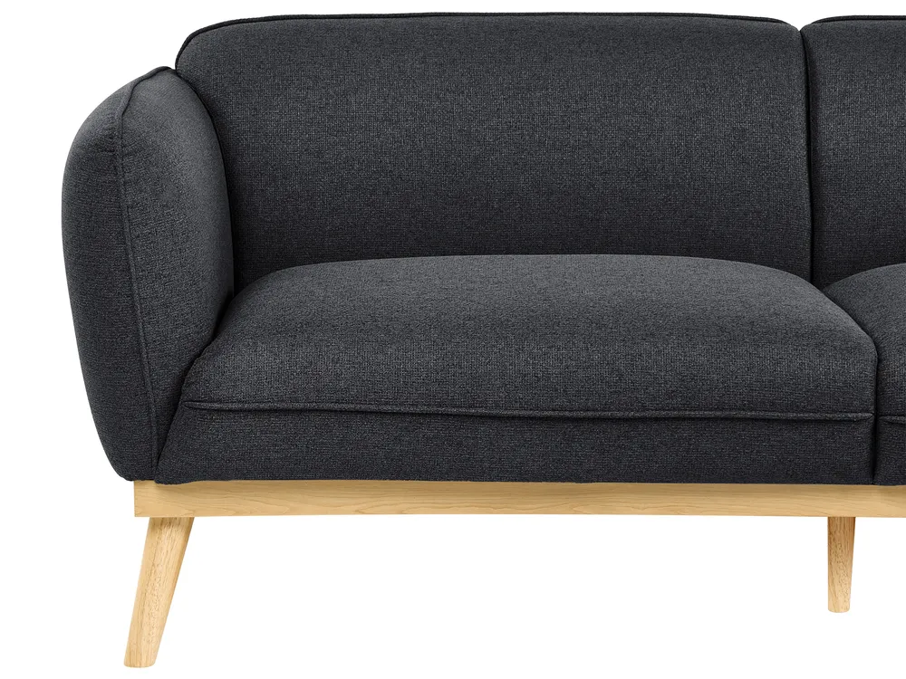 Sofa 3 Seater LJUNG Fabric Black_1076476