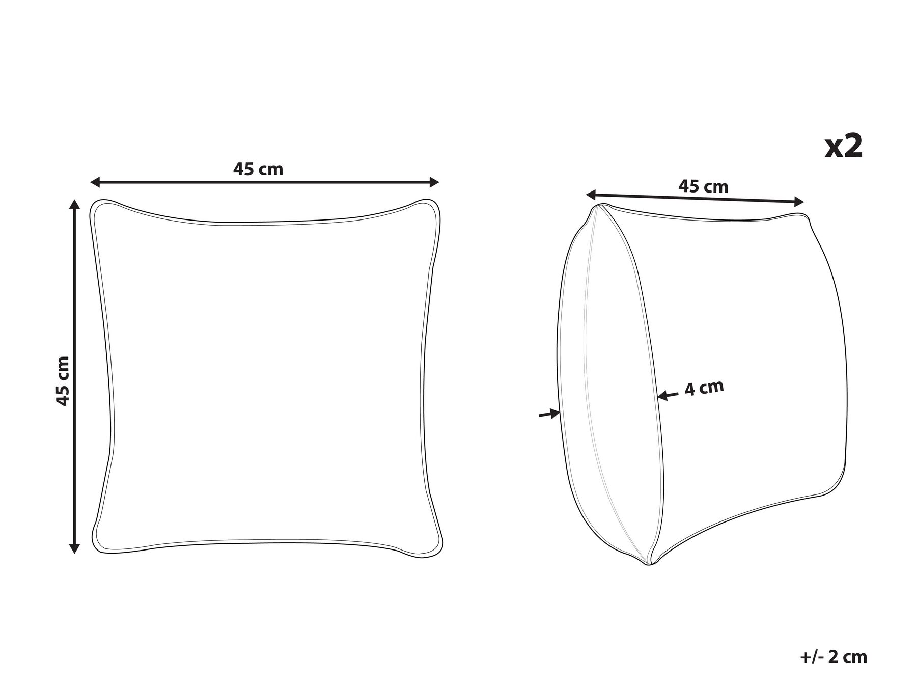 Set of 2 Velvet Kids Cushions Forest Motif 45 x 45 cm Mint Green FOOTHILL_879450