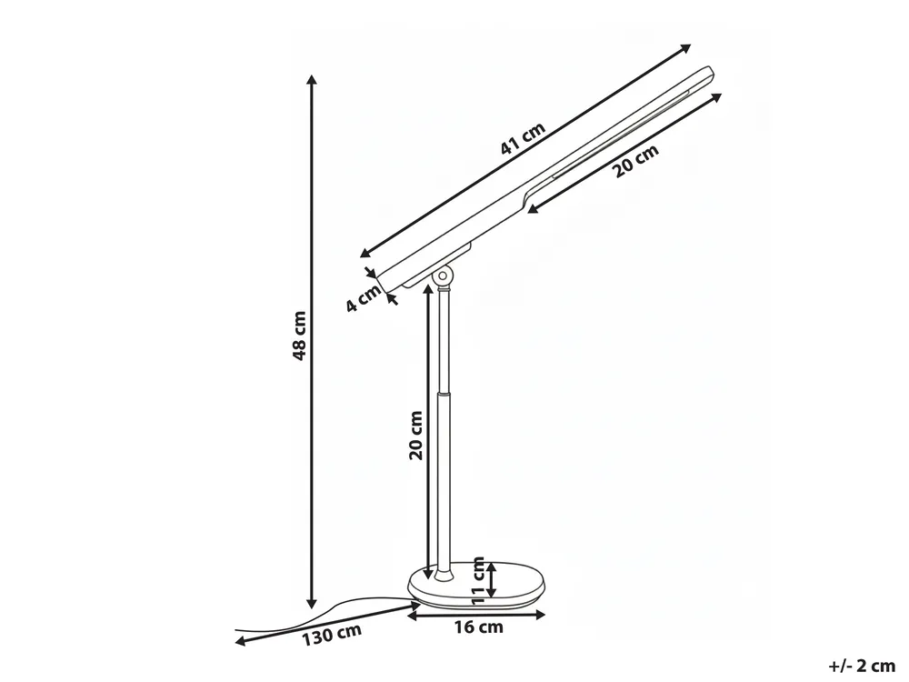 LED Desk Lamp TUCANA with Dimmer Black_1019166
