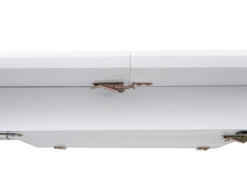 Extending Dining Table SANFORD White 120/160 cm 80 cm_675502