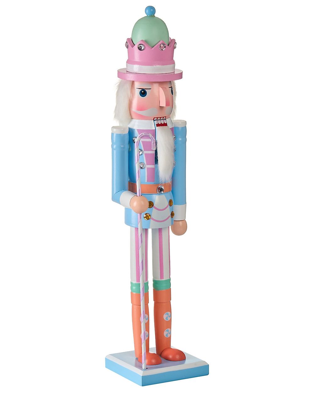 Figurka dekoracyjna HARKAN 50 cm Dziadek do orzechów Niebieski