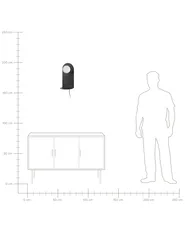 Wall Lamp MAPI with Shelf Metal Graphite Grey_884259