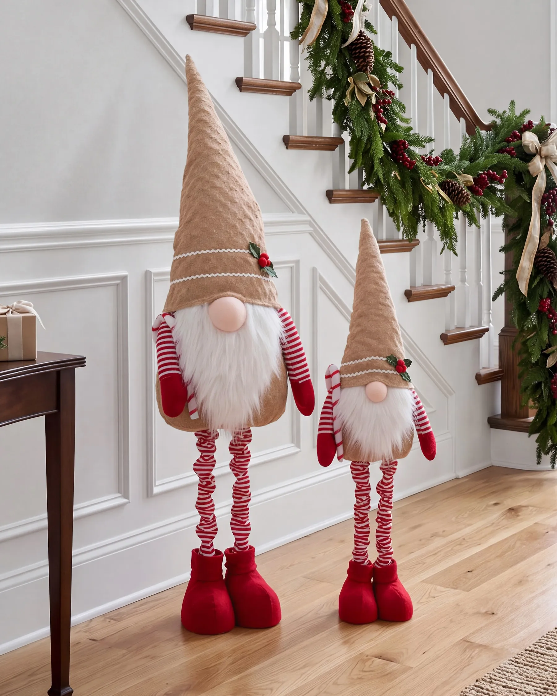 Set of 2 Christmas Decorations KLAUKKALA 60-90/100-146 cm Gnome Multicolour_1174116
