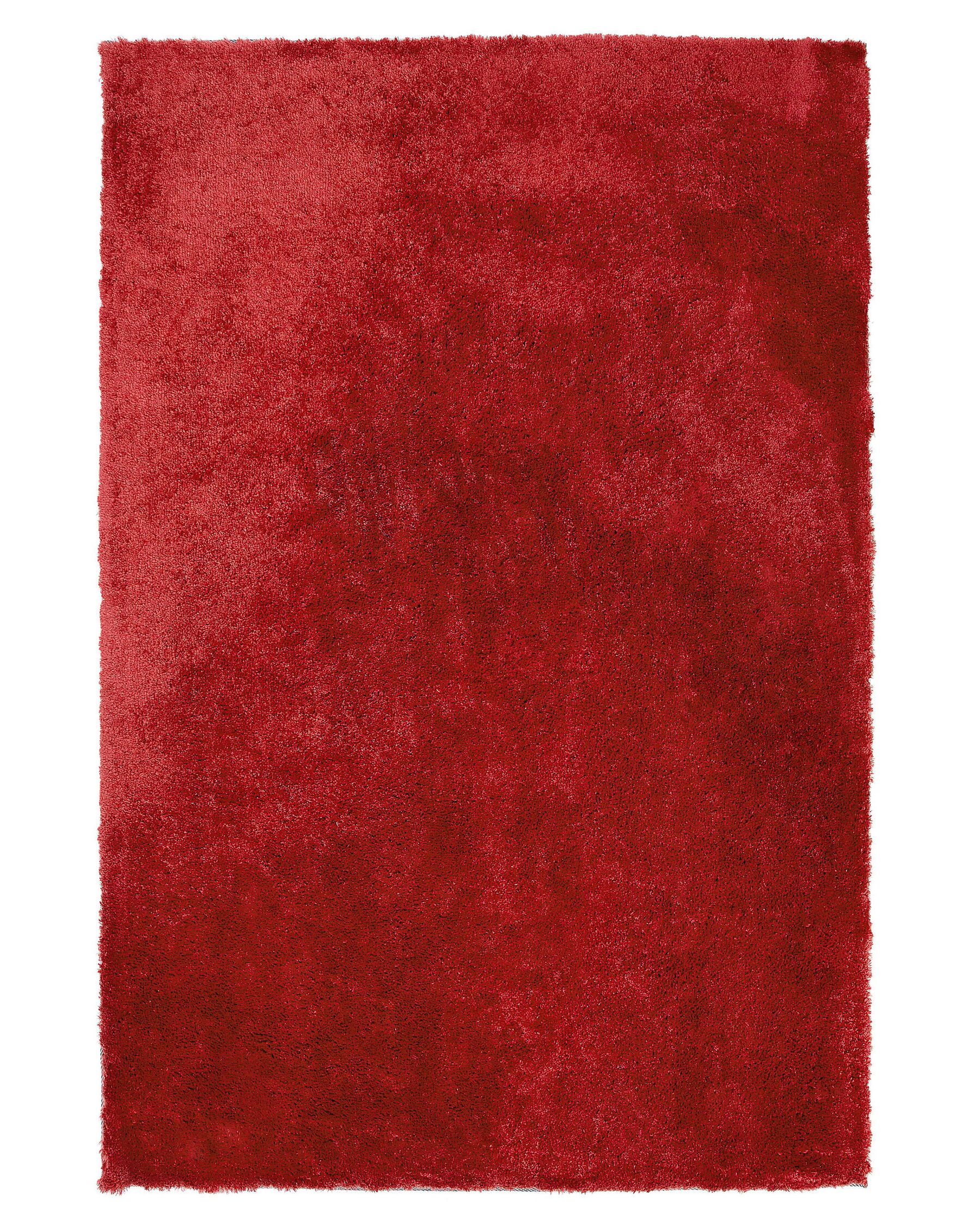 Dywan shaggy 140 x 200 cm czerwony EVREN_758825
