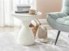 Accent Side Table Off-White Terazzo Effect CAFFI_873758