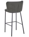 Zestaw 2 krzeseł barowych ciemnozielony MINA_925945